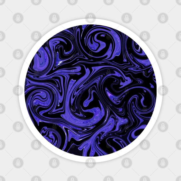 Purple swirls Magnet by Sinmara